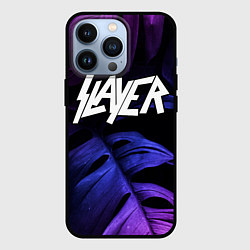 Чехол для iPhone 13 Pro Slayer neon monstera, цвет: 3D-черный