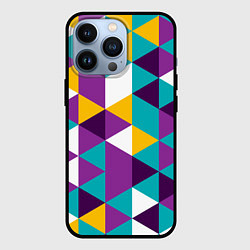 Чехол iPhone 13 Pro Разноцветный ромбический паттерн