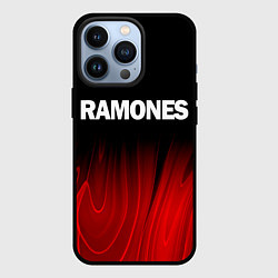 Чехол для iPhone 13 Pro Ramones red plasma, цвет: 3D-черный