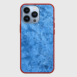 Чехол для iPhone 13 Pro Синий камень, цвет: 3D-красный