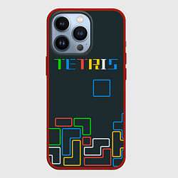 Чехол iPhone 13 Pro Tetris neon