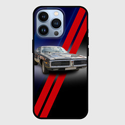 Чехол для iPhone 13 Pro Американский маслкар Dodge Charger, цвет: 3D-черный