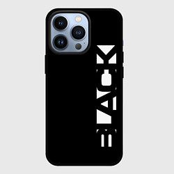 Чехол для iPhone 13 Pro Black minimalistik, цвет: 3D-черный