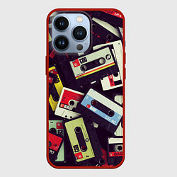 Чехол для iPhone 13 Pro Кассета 90-е, цвет: 3D-красный