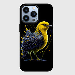 Чехол для iPhone 13 Pro Цыпленок в красках, цвет: 3D-черный
