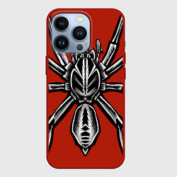 Чехол для iPhone 13 Pro Страшный паук, цвет: 3D-красный