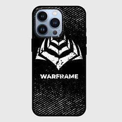 Чехол для iPhone 13 Pro Warframe с потертостями на темном фоне, цвет: 3D-черный