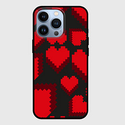 Чехол iPhone 13 Pro Pixel hearts
