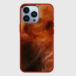 Чехол iPhone 13 Pro Оранжевый абстрактный дым