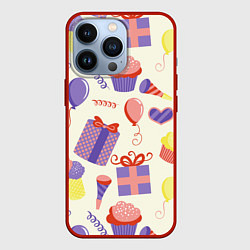Чехол для iPhone 13 Pro Holiday, цвет: 3D-красный