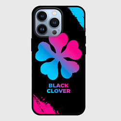 Чехол для iPhone 13 Pro Black Clover - neon gradient, цвет: 3D-черный