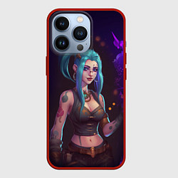 Чехол для iPhone 13 Pro Jinx arcane League of Legends, цвет: 3D-красный