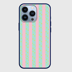 Чехол для iPhone 13 Pro Полоска в цветочек - костюм Кена из фильма Барби, цвет: 3D-тёмно-синий