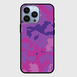 Чехол iPhone 13 Pro Фиолетовый камуфляж