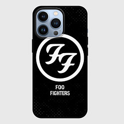 Чехол для iPhone 13 Pro Foo Fighters glitch на темном фоне, цвет: 3D-черный