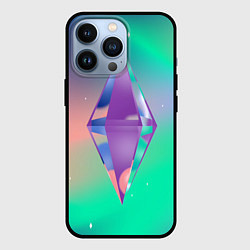 Чехол для iPhone 13 Pro Ярлык персонажа Симс, цвет: 3D-черный