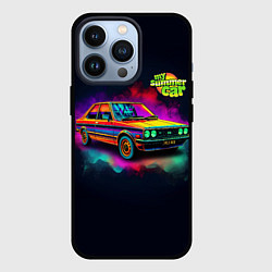 Чехол для iPhone 13 Pro My summer car Toyota Corolla E80 Bright, цвет: 3D-черный