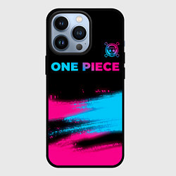 Чехол iPhone 13 Pro One Piece - neon gradient: символ сверху