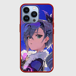 Чехол для iPhone 13 Pro Хонкай Стар Рейл: Серебряный Волк, цвет: 3D-красный