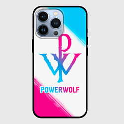 Чехол iPhone 13 Pro Powerwolf neon gradient style