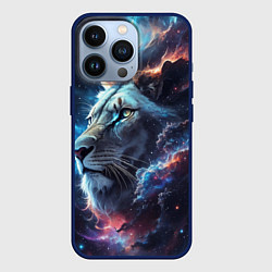 Чехол для iPhone 13 Pro Galactic lion, цвет: 3D-тёмно-синий