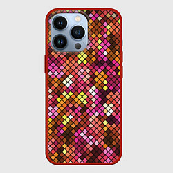 Чехол для iPhone 13 Pro Disco style, цвет: 3D-красный