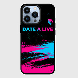 Чехол iPhone 13 Pro Date A Live - neon gradient: символ сверху