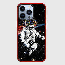 Чехол iPhone 13 Pro Космонавт играет рок на гитаре