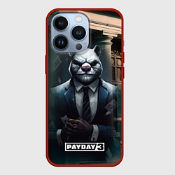 Чехол для iPhone 13 Pro Payday 3 white bear, цвет: 3D-красный