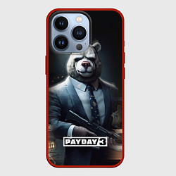 Чехол для iPhone 13 Pro Payday3 bear, цвет: 3D-красный