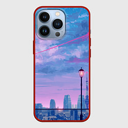 Чехол iPhone 13 Pro Город и красочное небо