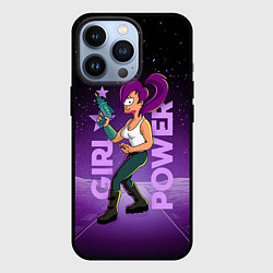 Чехол для iPhone 13 Pro Futurama: Лила с бластером, цвет: 3D-черный