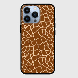 Чехол для iPhone 13 Pro Пятнистая шкура жирафа, цвет: 3D-черный