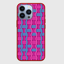 Чехол для iPhone 13 Pro Pink blue fantasy, цвет: 3D-красный