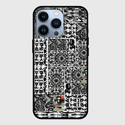 Чехол для iPhone 13 Pro Орнамент древних цивилизаций, цвет: 3D-черный