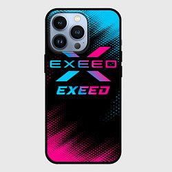 Чехол для iPhone 13 Pro Exeed - neon gradient, цвет: 3D-черный