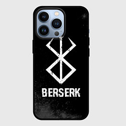 Чехол для iPhone 13 Pro Berserk glitch на темном фоне, цвет: 3D-черный