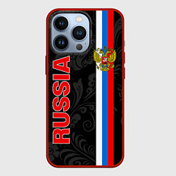 Чехол iPhone 13 Pro Russia black style