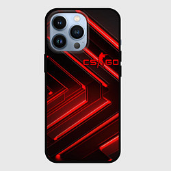 Чехол для iPhone 13 Pro Red neon CS GO, цвет: 3D-черный