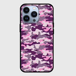 Чехол для iPhone 13 Pro Модный камуфляж - милитари, цвет: 3D-черный
