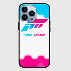 Чехол для iPhone 13 Pro Forza Horizon neon gradient style, цвет: 3D-черный
