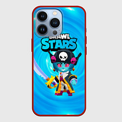 Чехол для iPhone 13 Pro Зомби пиратка Биби, цвет: 3D-красный