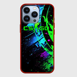 Чехол iPhone 13 Pro CS GO green black style