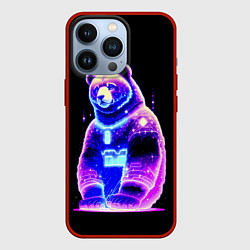 Чехол iPhone 13 Pro Космический светящийся мишка