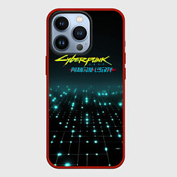 Чехол для iPhone 13 Pro Cyberpunk logo neon, цвет: 3D-красный