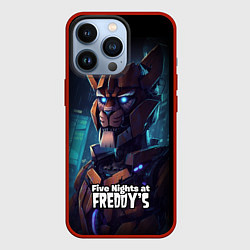 Чехол iPhone 13 Pro Five Nights at Freddys Bonnie cyberpunk