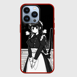 Чехол для iPhone 13 Pro Коми сан у школьной доски, цвет: 3D-красный