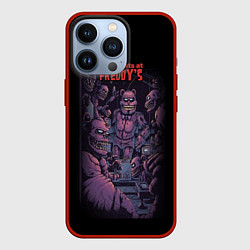 Чехол для iPhone 13 Pro Five Nights at Freddys poster, цвет: 3D-красный