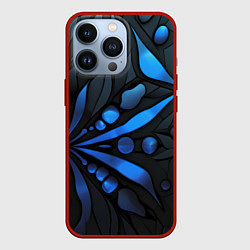 Чехол iPhone 13 Pro Black blue elements