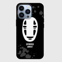Чехол для iPhone 13 Pro Spirited Away glitch на темном фоне, цвет: 3D-черный